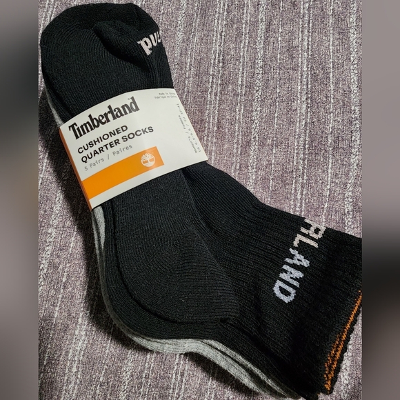 Timberland Cushioned Quarter Socks 5-pack - Picture 1 of 5